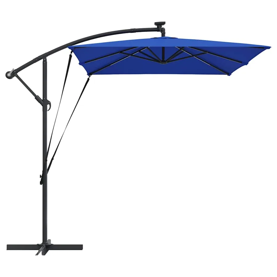 Parasol 294 x 200 x 270 cm Polyester et Aluminium Azur - 7