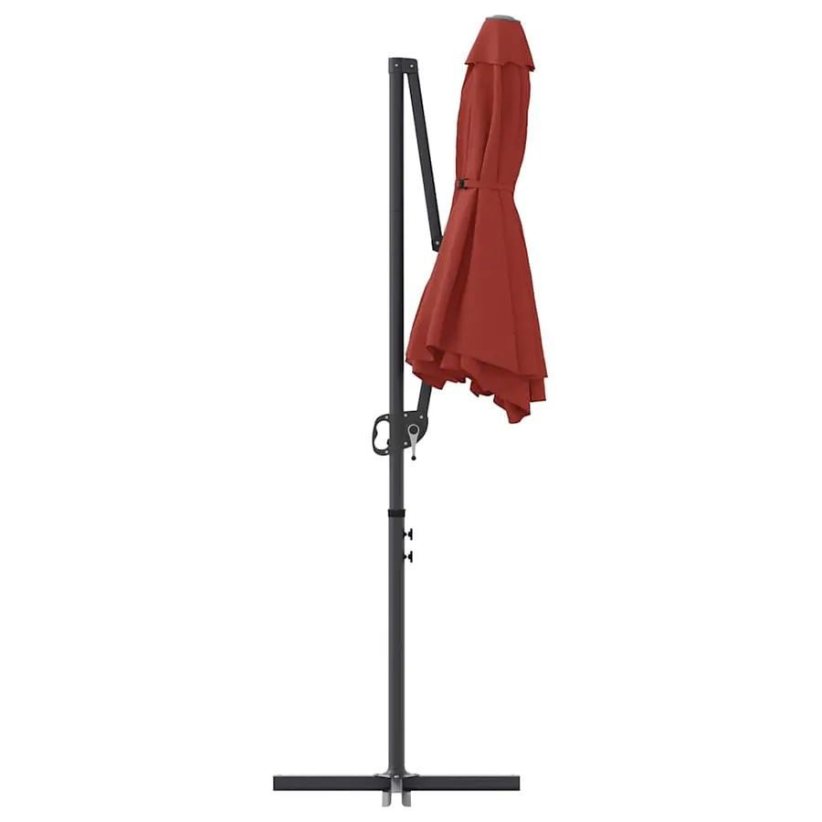 Parasol Terre cuite 372 x 198 x 243 cm Polyester et Aluminium - 7