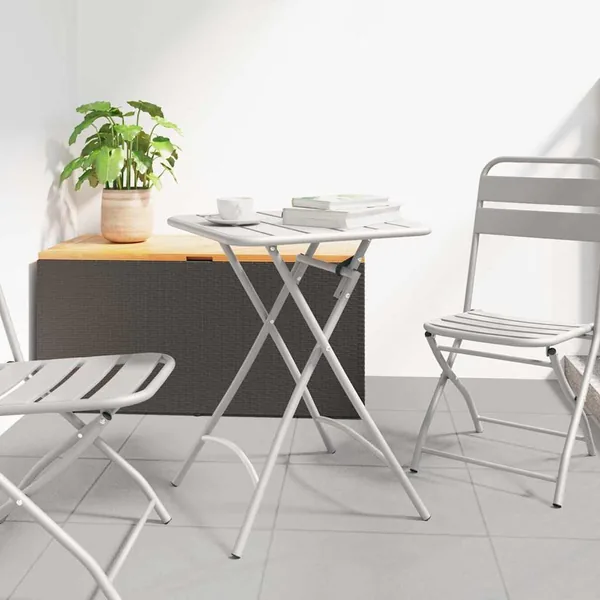 Table bistrot Beige 55 x 55 x 72,5 cm Acier revêtu de poudre
