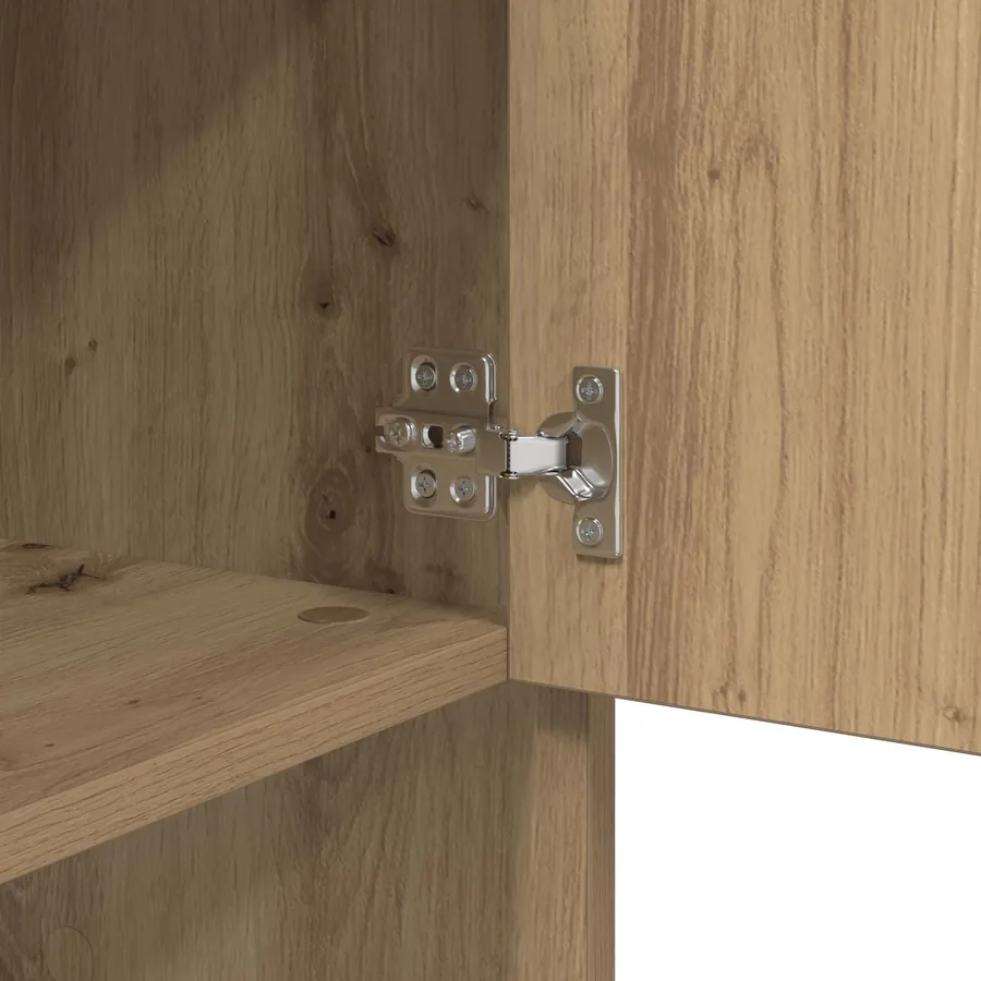 Buffet Chêne artisanal 97 x 29 x 75 cm Bois d'ingénierie - 8