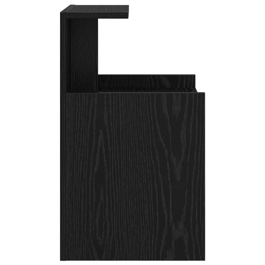 Cabinet de chevet Chêne noir 40 x 35 x 60 cm Bois d'ingénierie - 7
