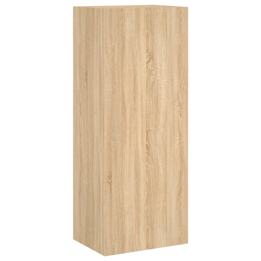 Meuble TV mural chêne sonoma 40,5x30x102 cm bois d'ingénierie - 2