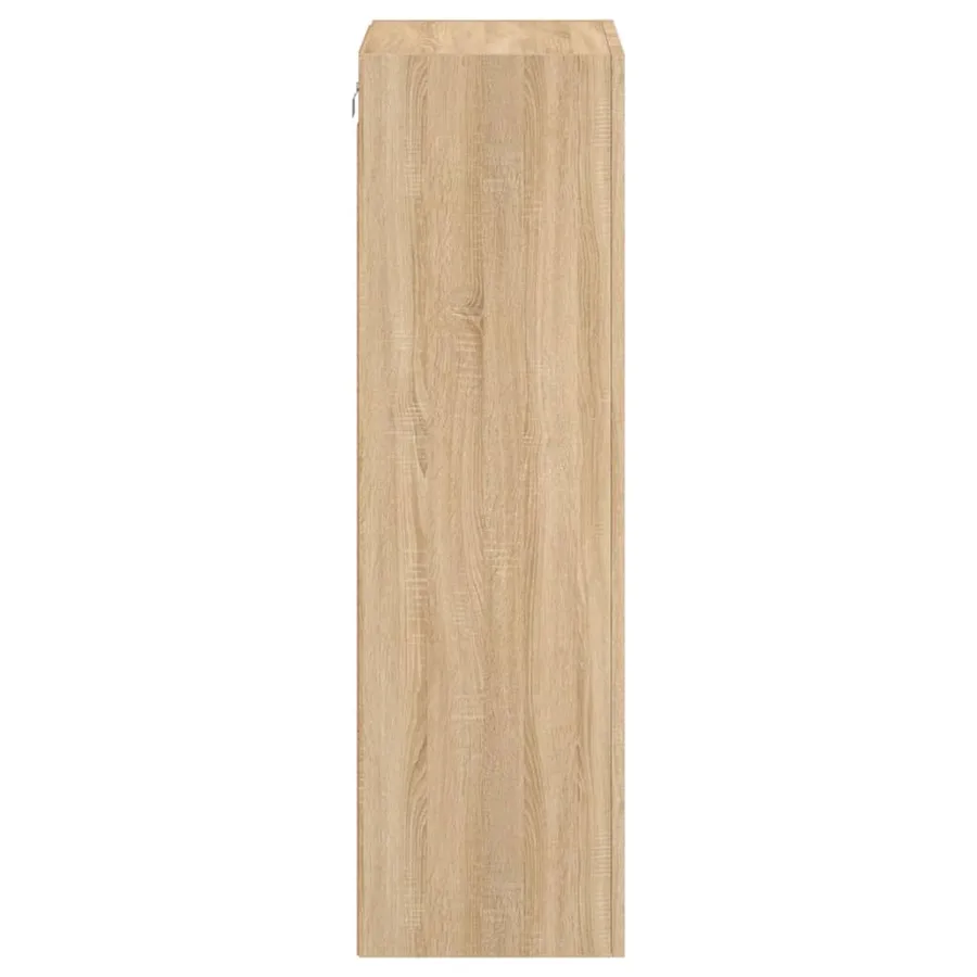 Meuble TV mural chêne sonoma 40,5x30x102 cm bois d'ingénierie - 8