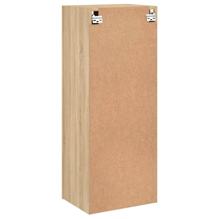 Meuble TV mural chêne sonoma 40,5x30x102 cm bois d'ingénierie - 9
