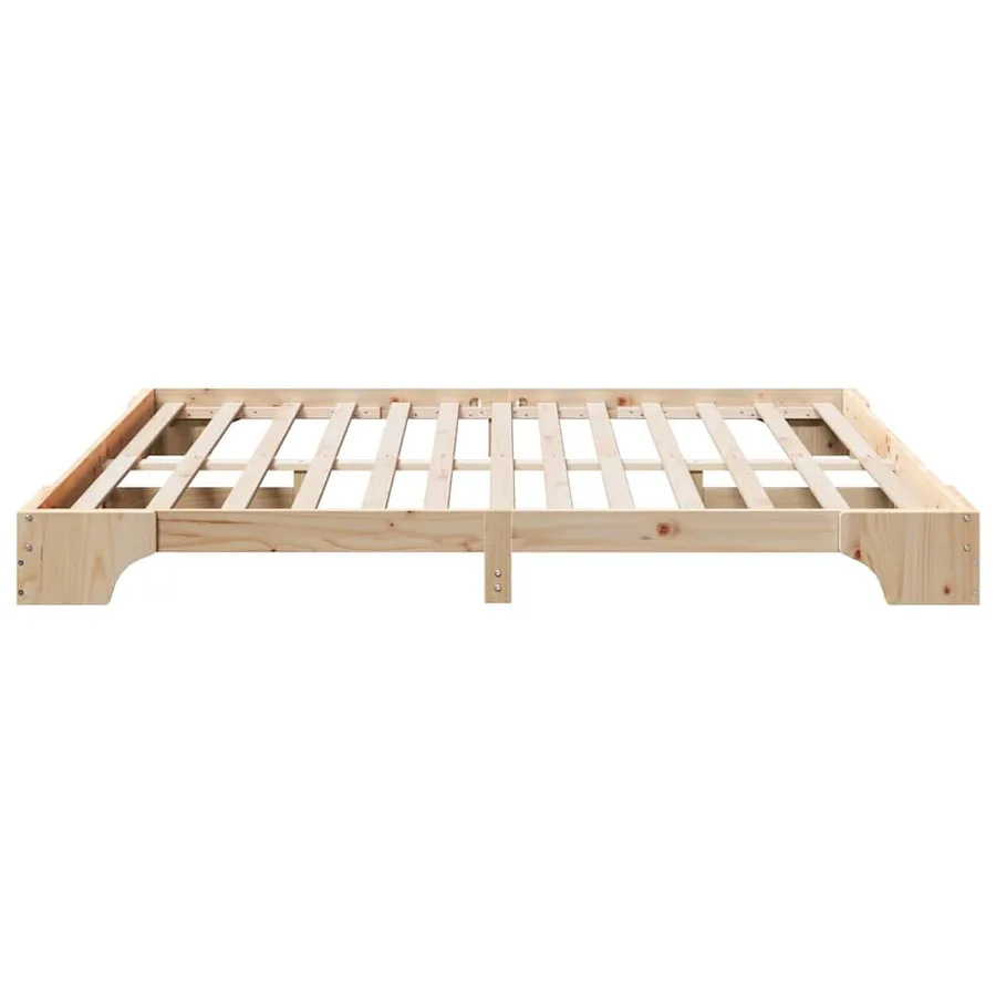Cadre de lit Naturel 180 x 200 cm Pin massif - 6