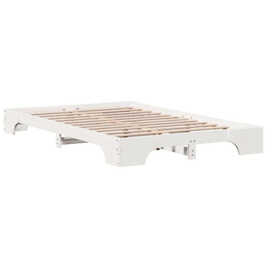 Cadre de lit Blanc 120 x 200 cm Pin massif - 4