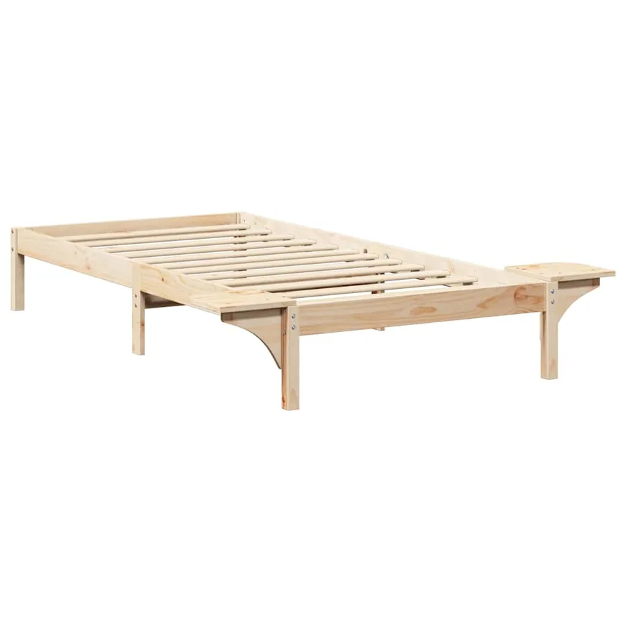 Cadre de lit Naturel 75 x 190 cm Pin massif - 7