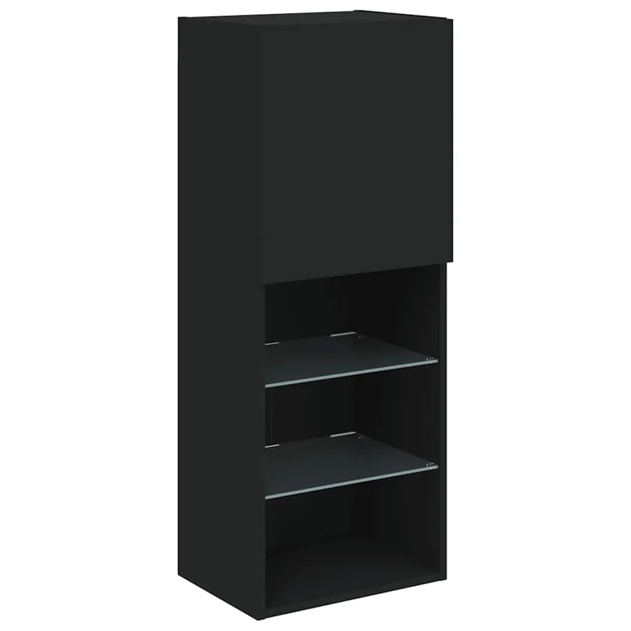 Meuble TV avec lumières LED noir 40,5x30x102 cm - 7
