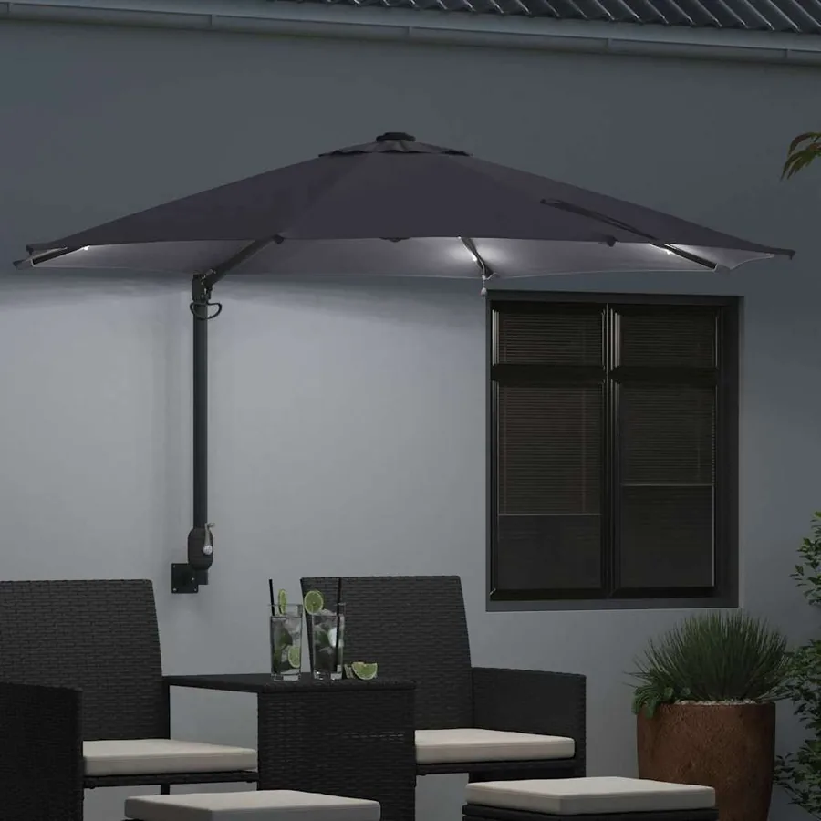 Parasol de jardin Anthracite 248 x 248 x 148 cm - 3
