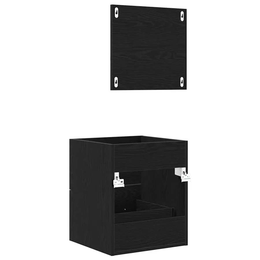 Ensemble de mobilier de salle de bain Noir 41 x 38,5 x 48 cm - 10