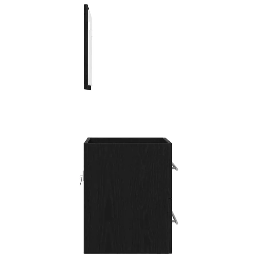 Ensemble de mobilier de salle de bain Noir 41 x 38,5 x 48 cm - 9