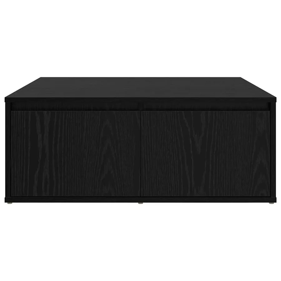 Table basse Chêne noir 80 x 80 x 31 cm Bois d'ingénierie - 6