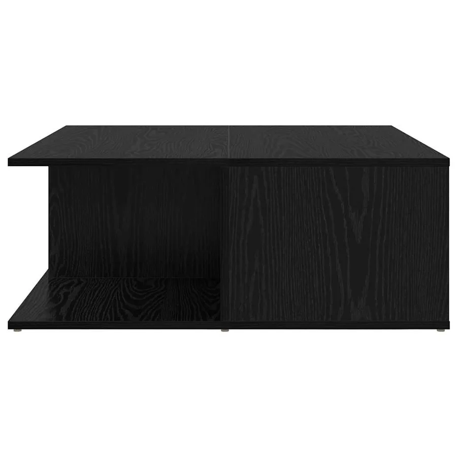 Table basse Chêne noir 80 x 80 x 31 cm Bois d'ingénierie - 7