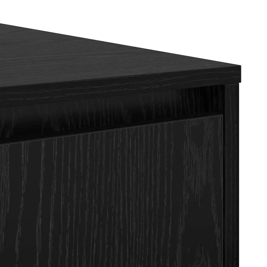 Table basse Chêne noir 80 x 80 x 31 cm Bois d'ingénierie - 9