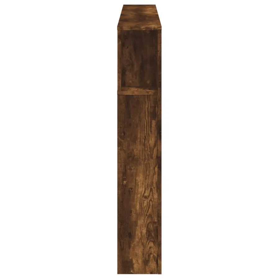 Tête de lit à LED chêne fumé 160x18,5x103,5cm bois d'ingénierie - 7