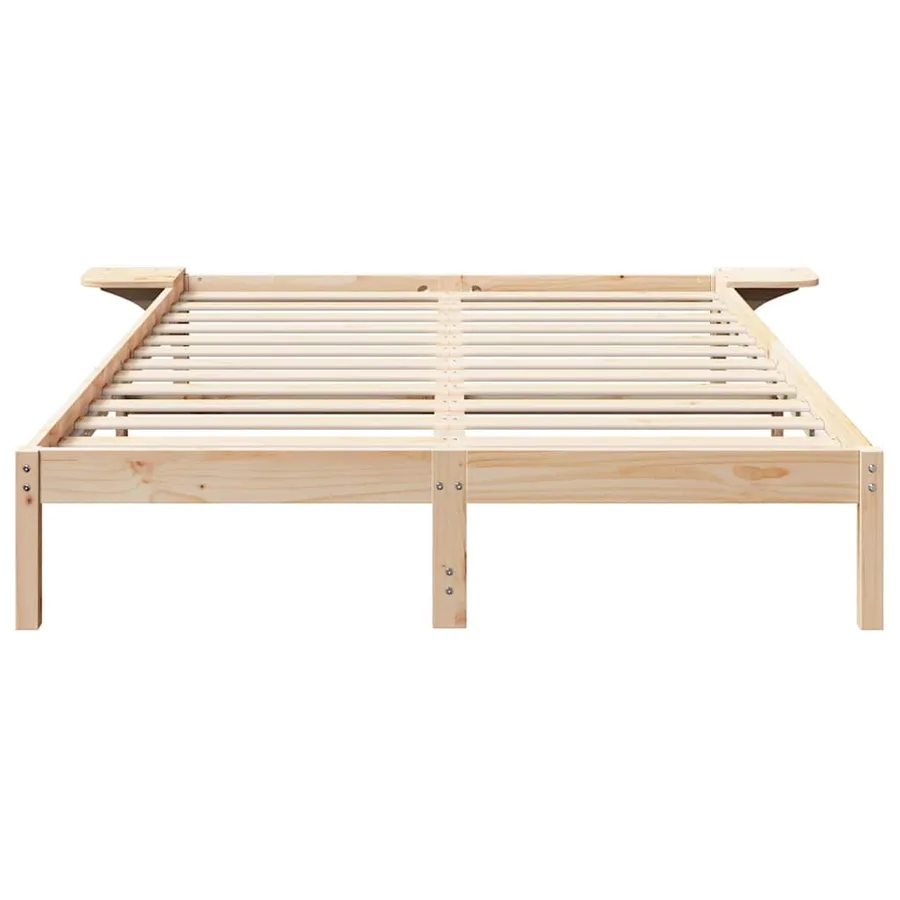 Cadre de lit Naturel 150 x 200 cm Pin massif - 5