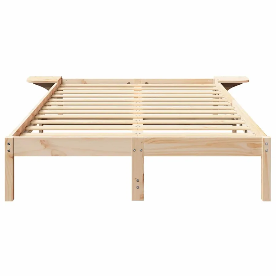 Cadre de lit Naturel 120 x 200 cm Pin massif - 5
