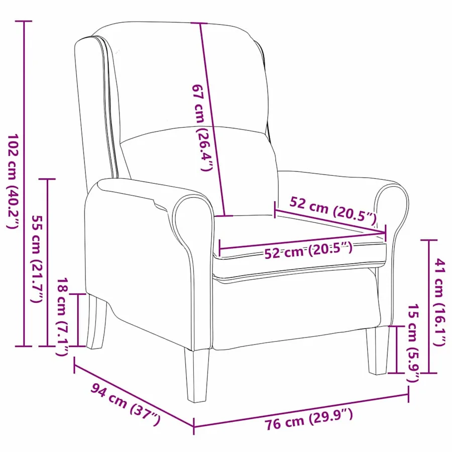 fauteuil Vert foncé tissu - 8
