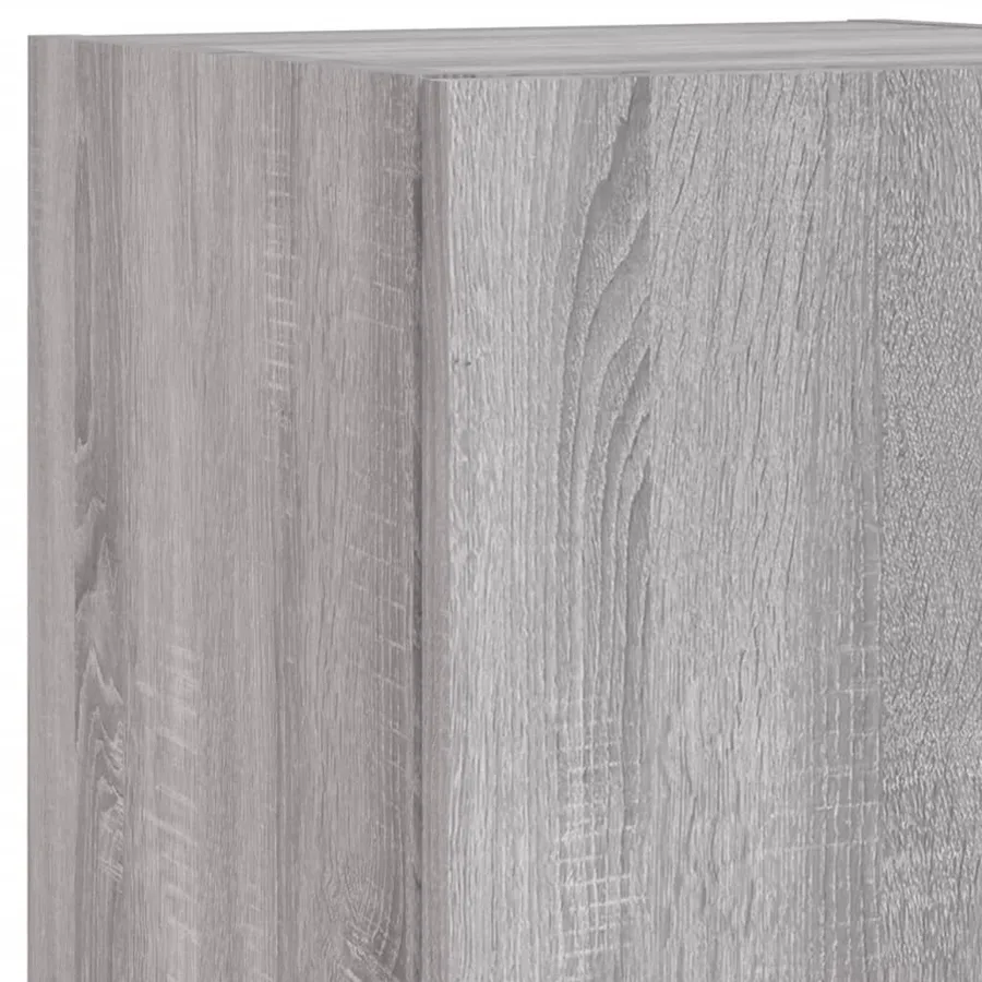 Unités murales TV avec LED 5 pcs gris sonoma bois d'ingénierie - 10