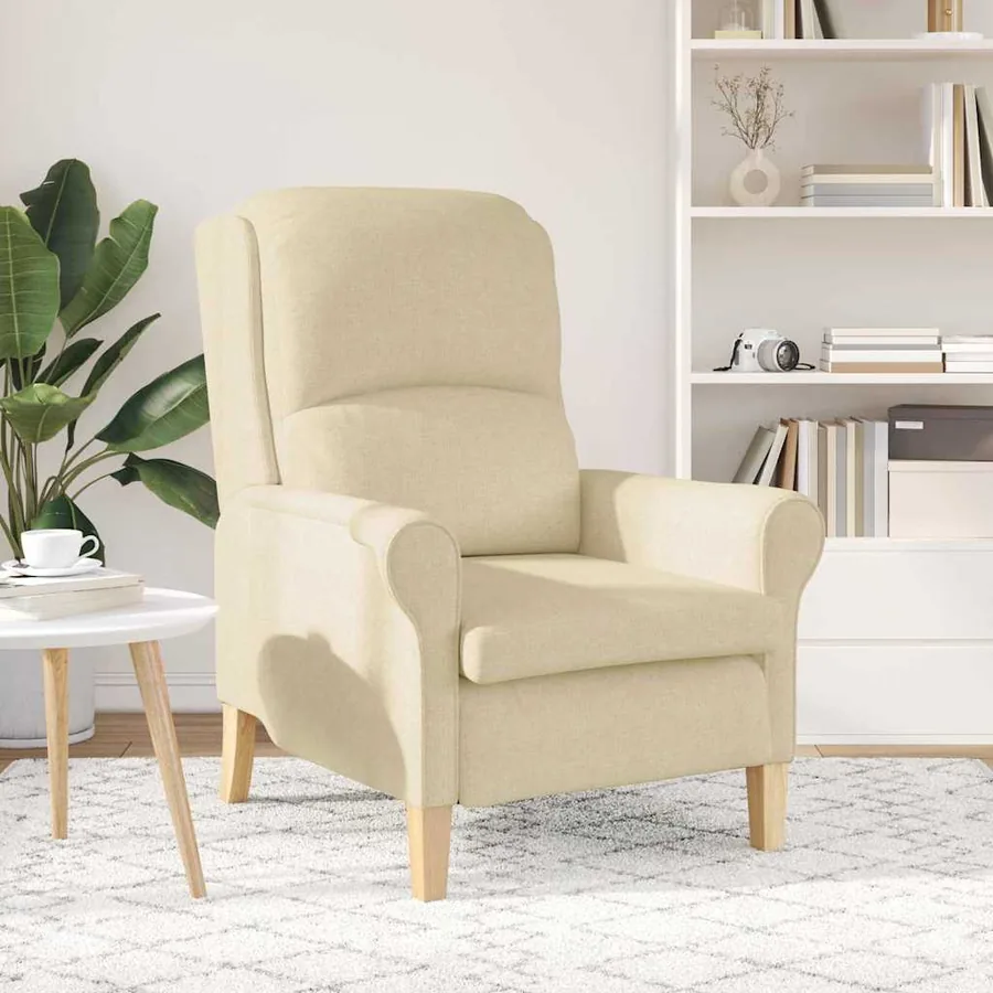 fauteuil Crème tissu - 3