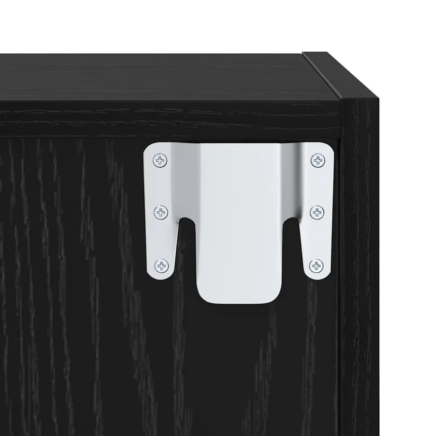 Ensemble meuble TV 4 pcs Chêne noir Bois d'ingénierie - 9