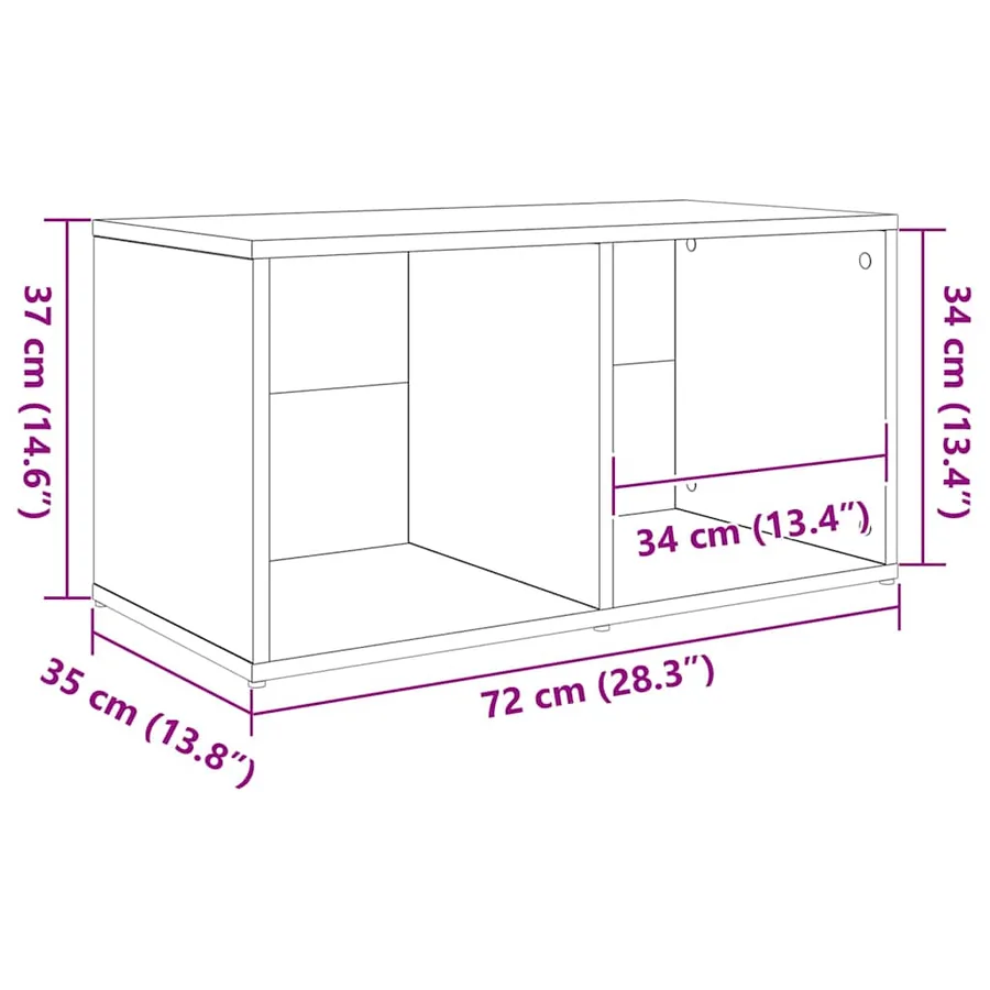 Ensemble meuble TV 3 pcs Marron Bois d'ingénierie - 10