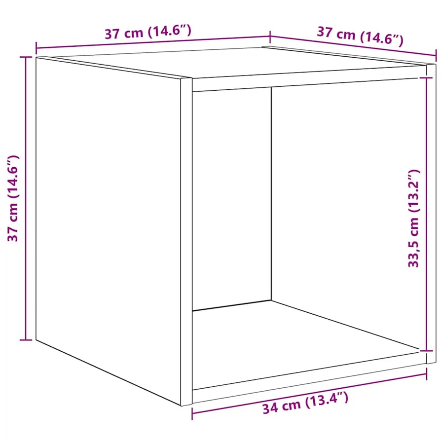 Ensemble meuble TV 4 pcs Chêne noir Bois d'ingénierie - 10
