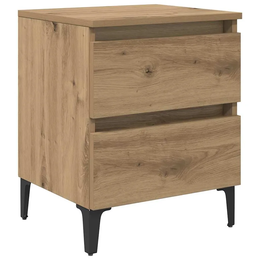 Cabinet de chevet Chêne artisanal 40 x 35 x 50 cm - 2