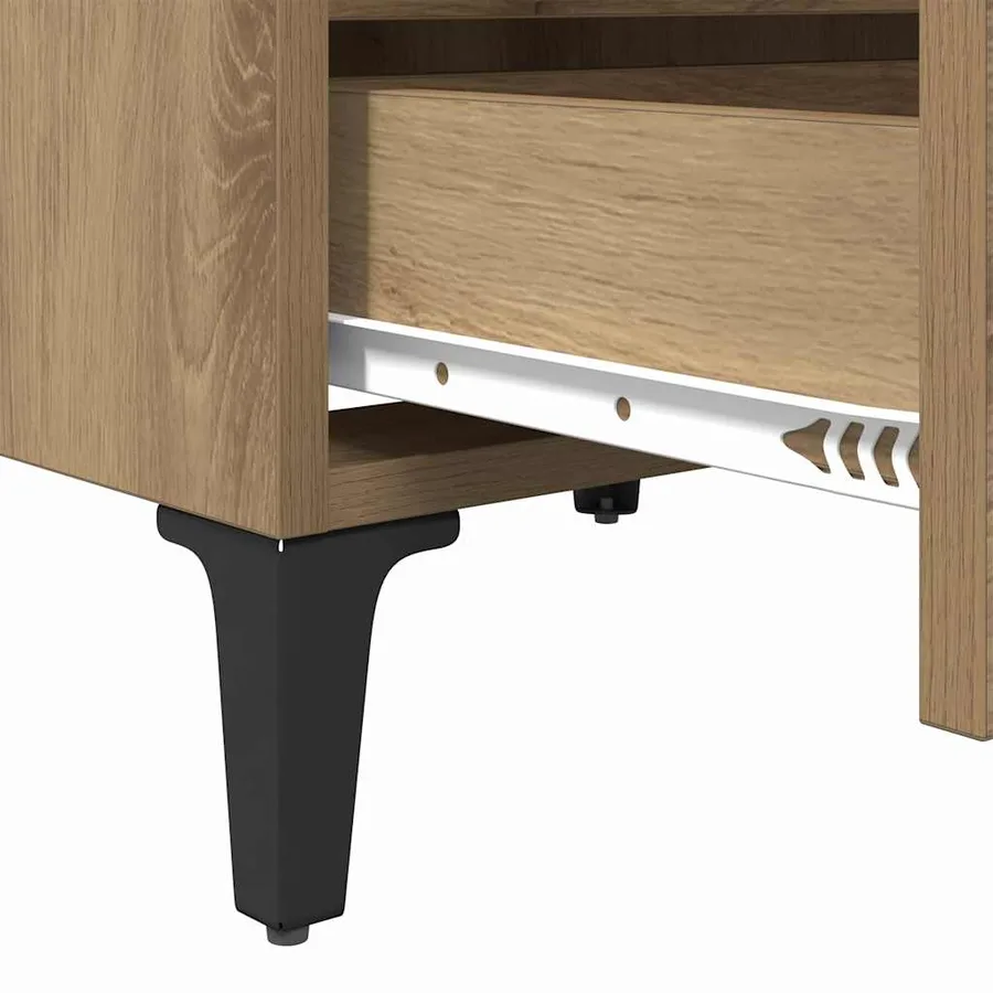 Cabinet de chevet Chêne artisanal 40 x 35 x 50 cm - 9