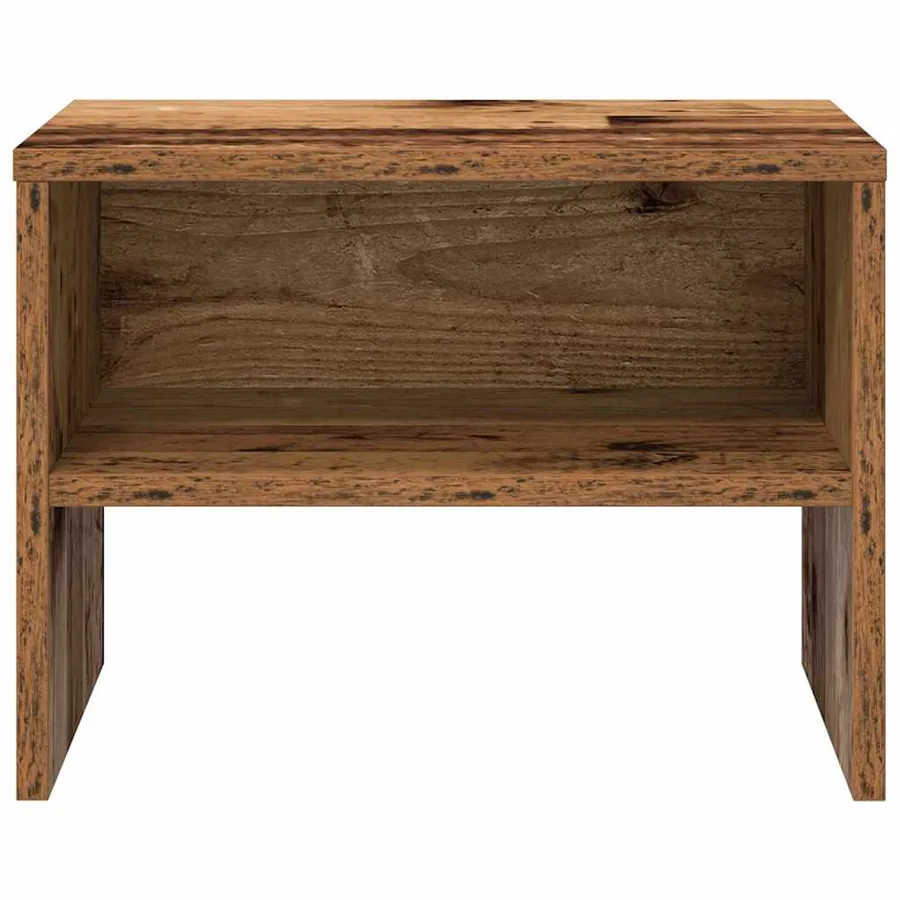 Cabinet de chevet Bois ancien 40 x 40 x 30 cm Bois d'ingénierie - 5