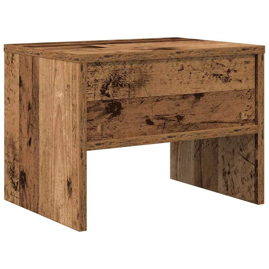 Cabinet de chevet Bois ancien 40 x 40 x 30 cm Bois d'ingénierie - 7