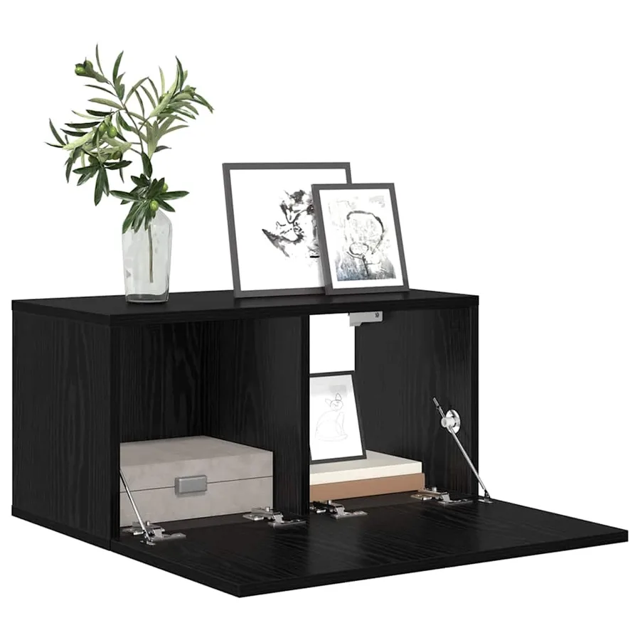 Ensemble meuble TV 2 pcs Noir 60 x 30 x 30 cm Bois d'ingénierie - 3