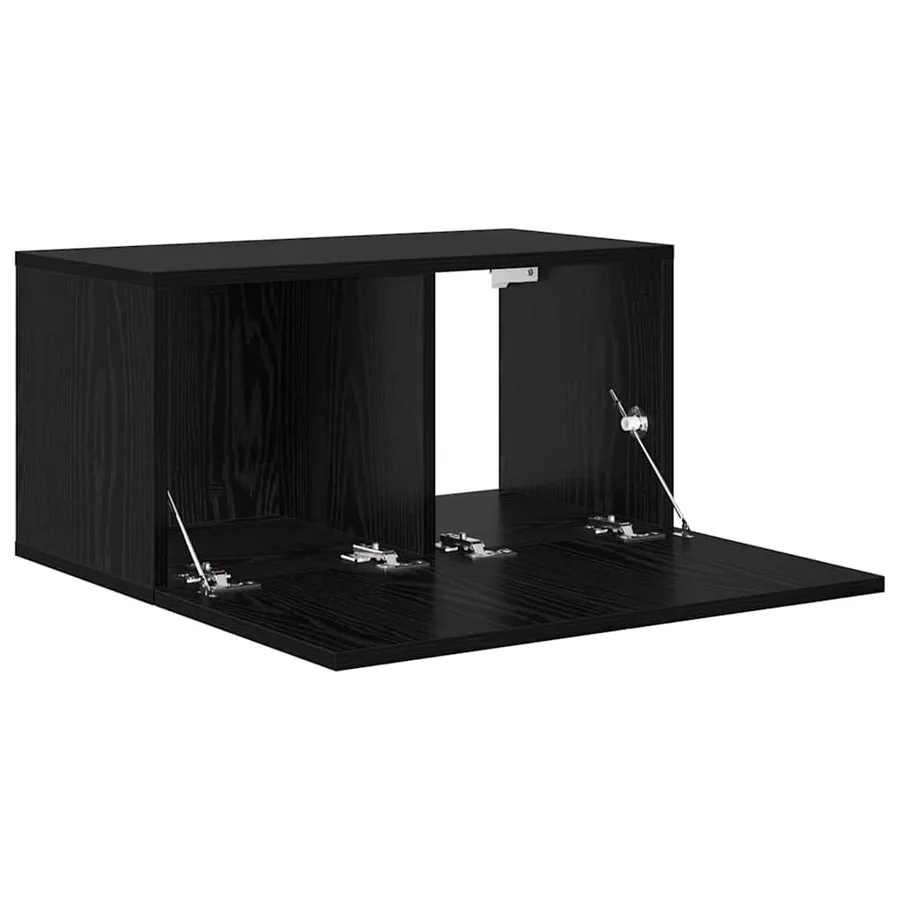 Ensemble meuble TV 2 pcs Noir 60 x 30 x 30 cm Bois d'ingénierie - 5