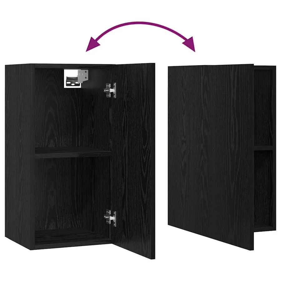 Ensemble meuble TV 5 pcs Chêne noir Bois d'ingénierie - 16