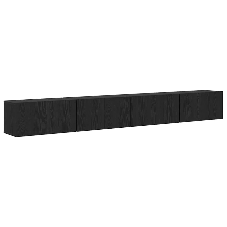 Ensemble meuble TV 4 pcs Chêne noir 60 x 30 x 30 cm - 2