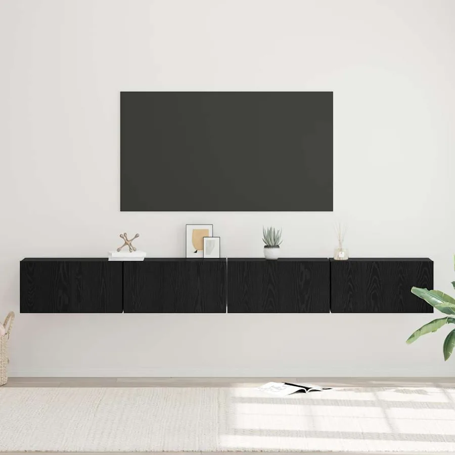 Ensemble meuble TV 4 pcs Chêne noir 60 x 30 x 30 cm - 4