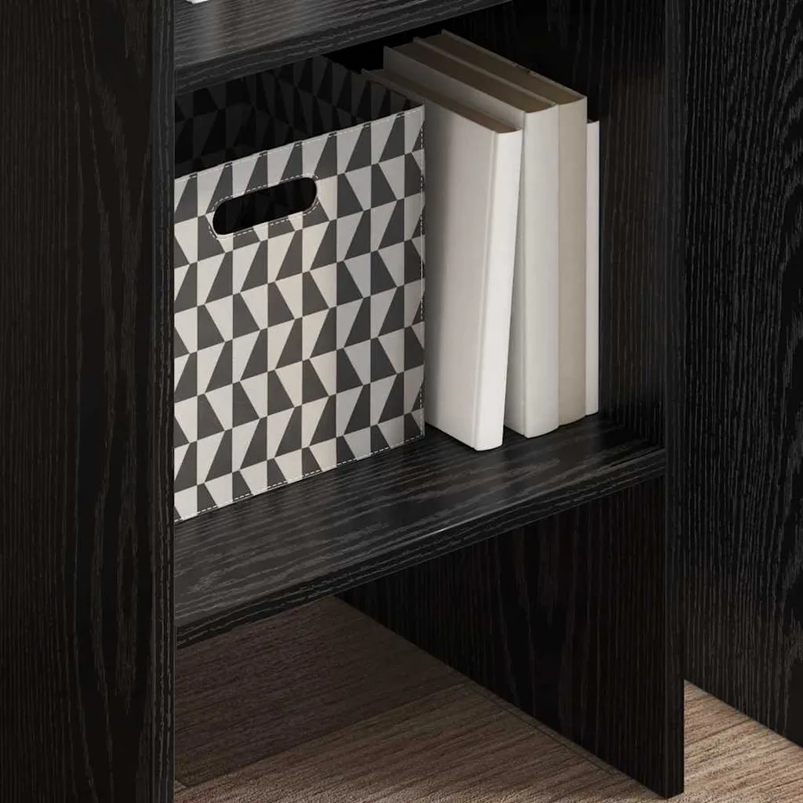 Bibliothèque Chêne noir 40 x 35 x 180 cm Bois d'ingénierie - 4