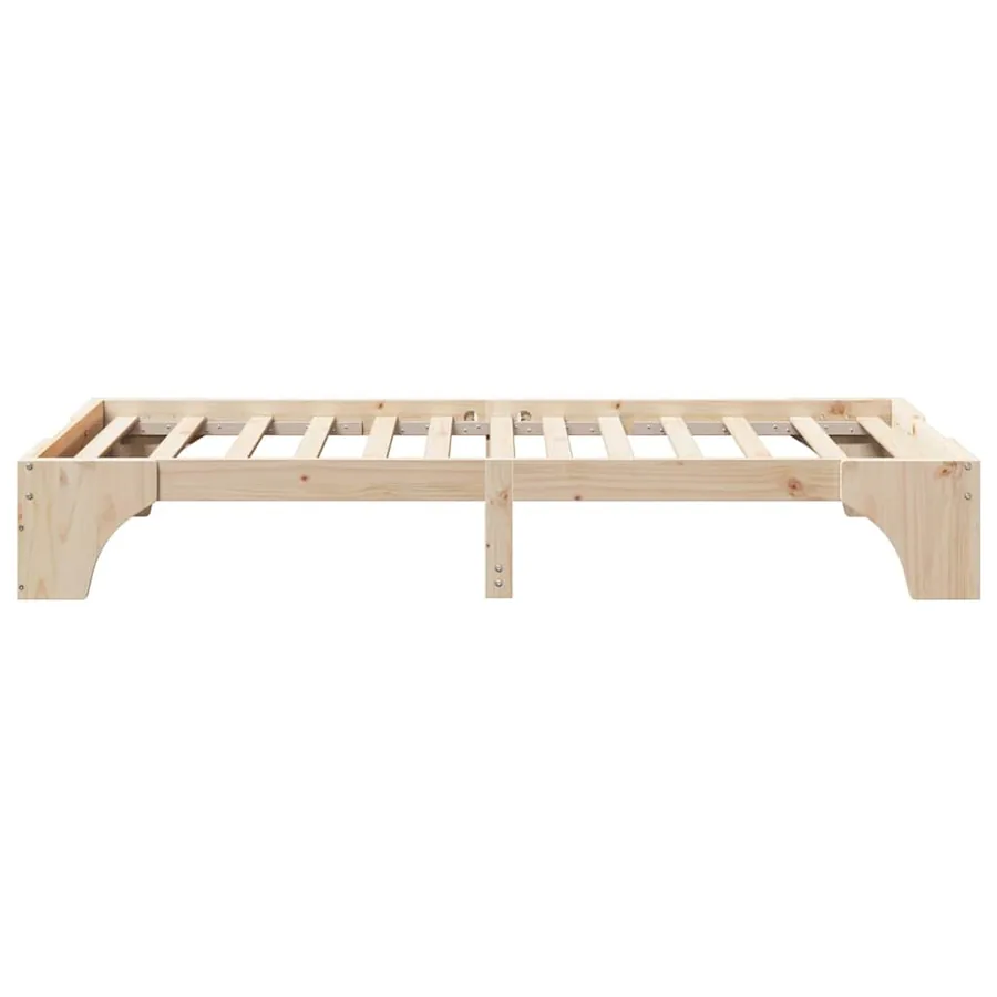 Cadre de lit Naturel 90 x 190 cm Pin massif - 6