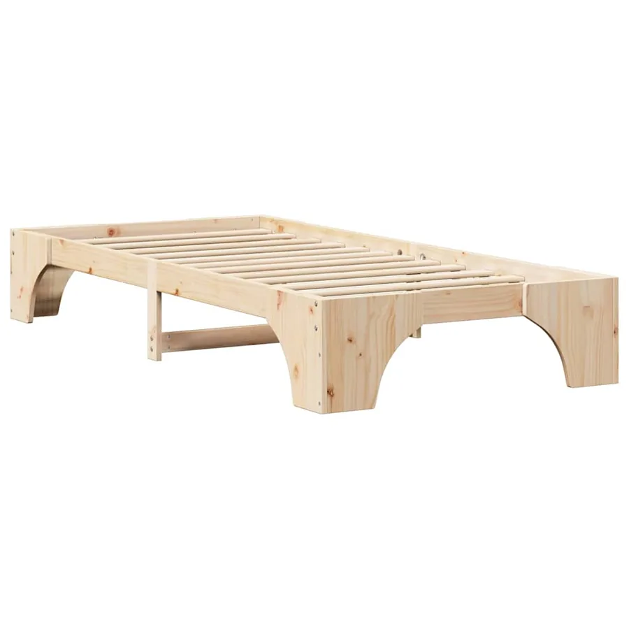 Cadre de lit Naturel 90 x 190 cm Pin massif - 7