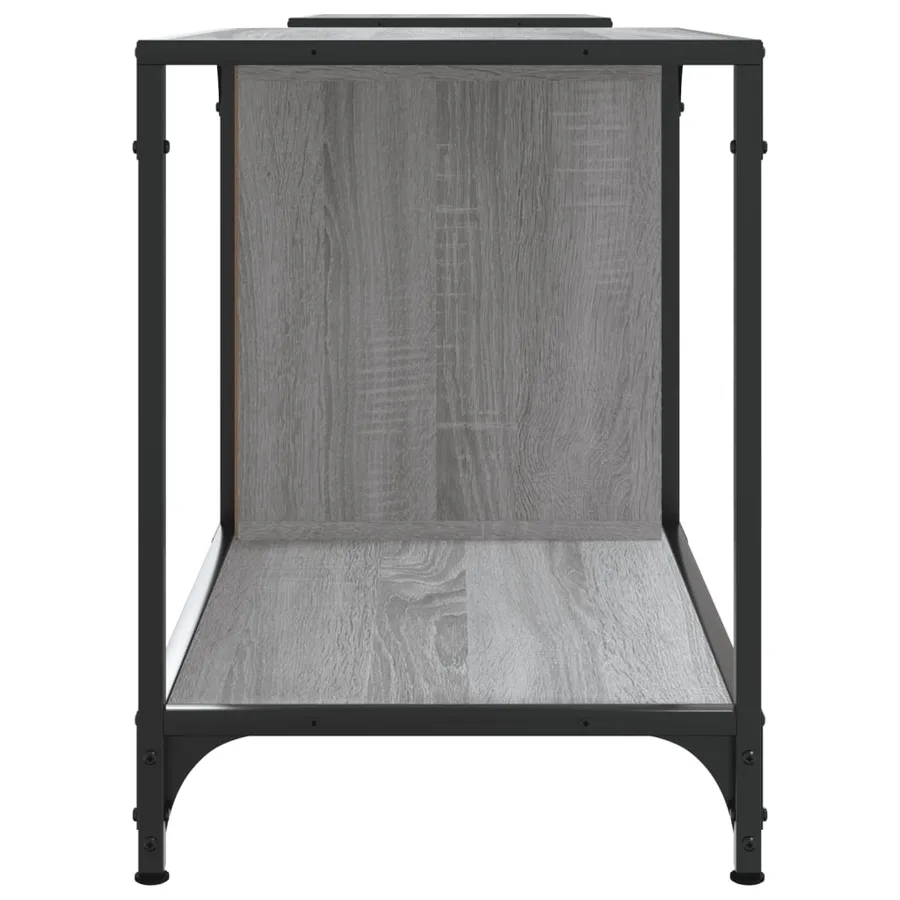 Meuble TV sonoma gris 203x37x50 cm Bois d'ingénierie - 5