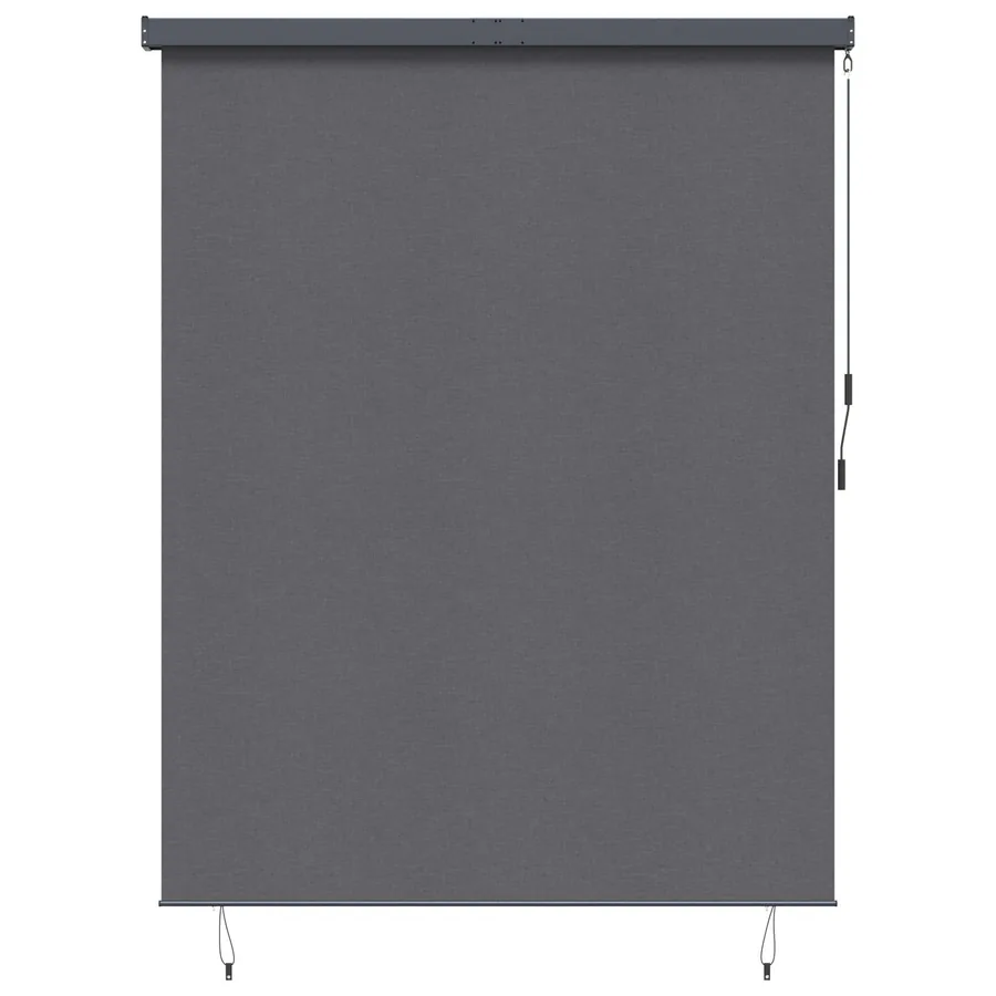Store enrouleur Anthracite 220 x 250 cm Tissu et Aluminium
