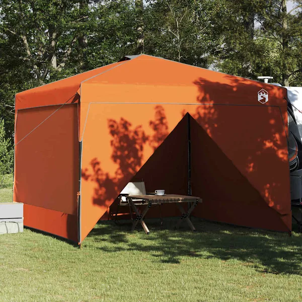 Tente à abri Orange 290 x 290 x 251 cm tissu