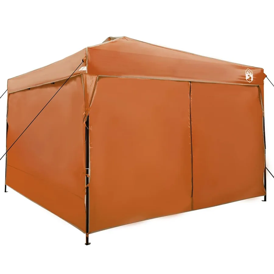 Tente à abri Orange 290 x 290 x 251 cm tissu - 11