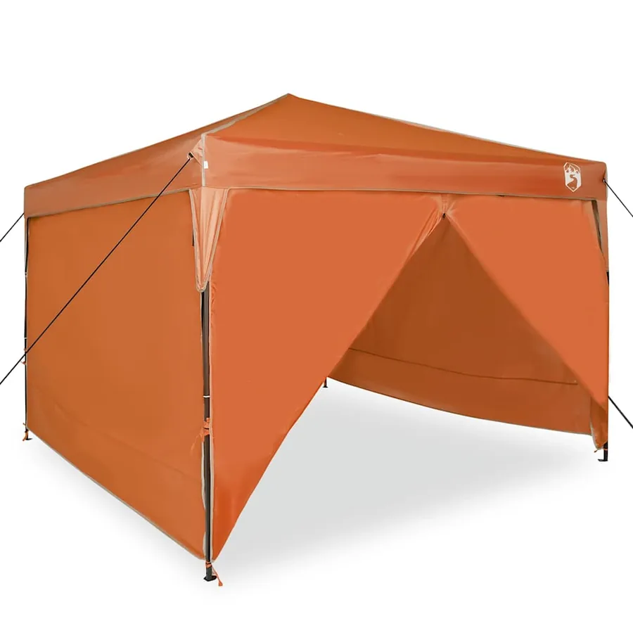 Tente à abri Orange 290 x 290 x 251 cm tissu - 4