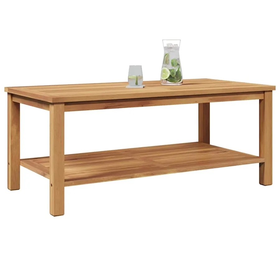 Table basse Marron 110 x 55 x 45 cm Bois de teck massif - 3