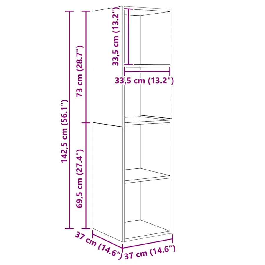 Ensemble meuble TV 4 pcs Chêne artisanal Bois d'ingénierie - 10