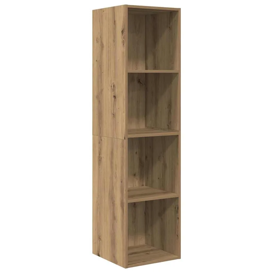 Ensemble meuble TV 4 pcs Chêne artisanal Bois d'ingénierie - 6