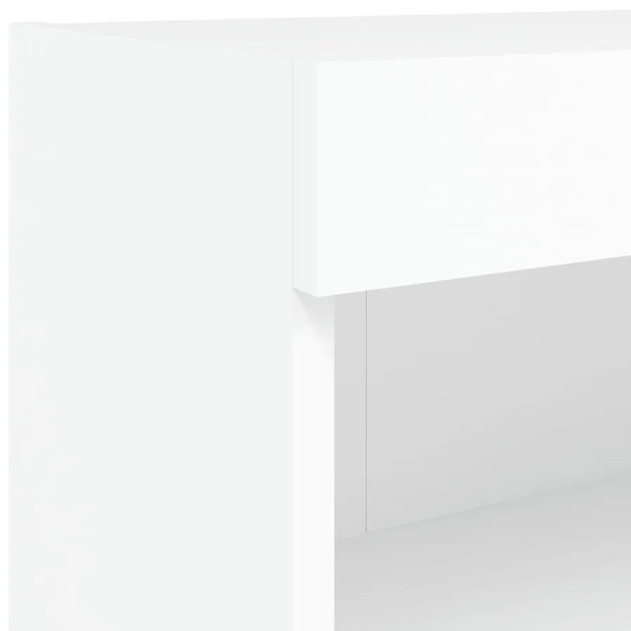 Meubles TV avec lumières LED 2 pcs blanc 80x30x30 cm - 11