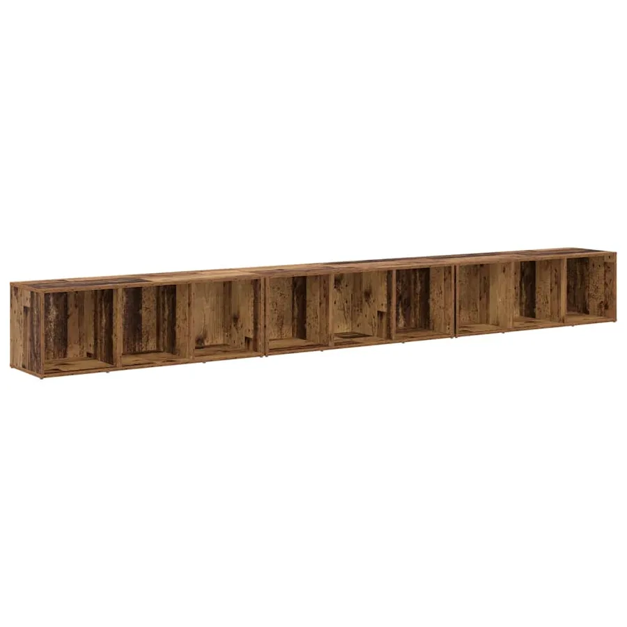 Ensemble meuble TV 3 pcs Bois Ancien 37 x 35 x 107 cm - 2