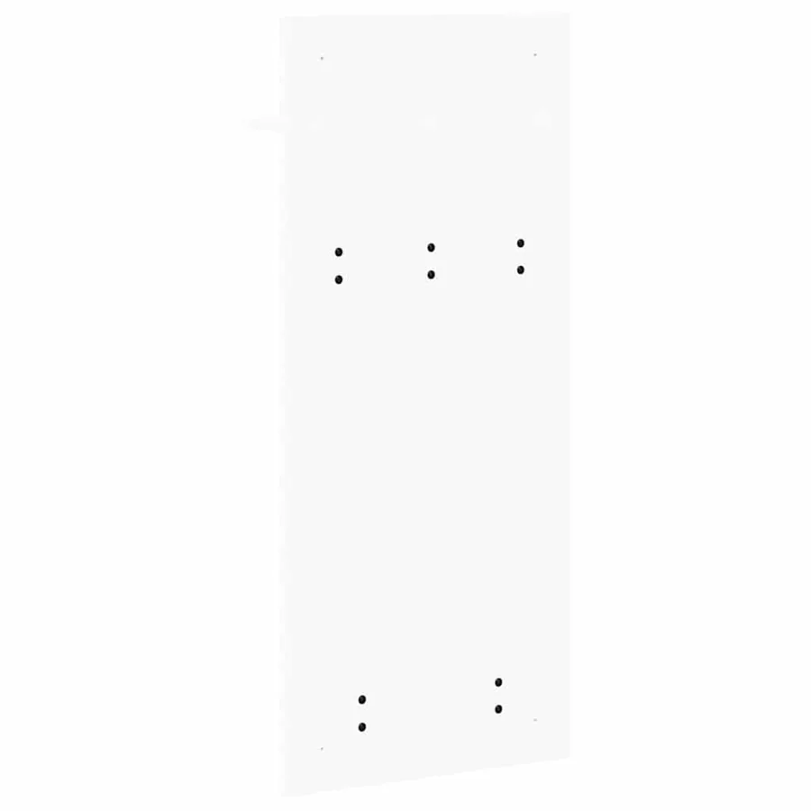 Porte-manteau mural Blanc 40 x 10 x 90 cm Bois d'ingénierie - 7